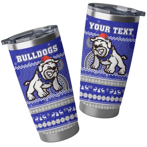 Canterbury-Bankstown Bulldogs Tumbler - Ugly Xmas And Aboriginal Patterns For Die Hard Fan Canterbury-Bankstown Bulldogs Tumbler - Ugly Xmas And Aboriginal Patterns For Die Hard Fan