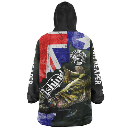 Australia Fishing Snug Hoodie - Bad To The Bone Fishing Australia Flag Vintage Snug Hoodie Australia Fishing Snug Hoodie - Bad To The Bone Fishing Australia Flag Vintage Snug Hoodie
