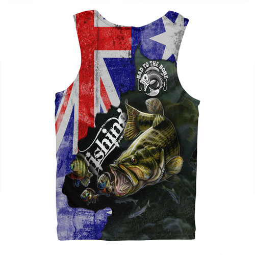 Australia Fishing Men Singlet - Bad To The Bone Fishing Australia Flag Vintage Men Singlet Australia Fishing Men Singlet - Bad To The Bone Fishing Australia Flag Vintage Men Singlet