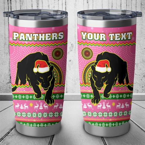 Penrith Panthers Tumbler - Ugly Xmas And Aboriginal Patterns For Die Hard Fan