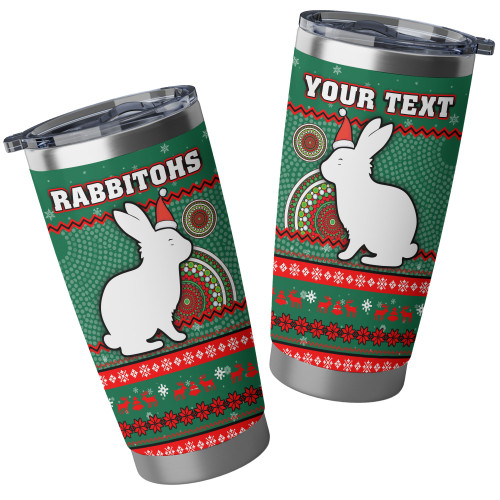 South Sydney Rabbitohs Tumbler - Ugly Xmas And Aboriginal Patterns For Die Hard Fan South Sydney Rabbitohs Tumbler - Ugly Xmas And Aboriginal Patterns For Die Hard Fan