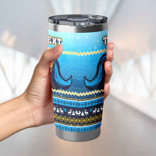 Gold Coast Titans Tumbler - Ugly Xmas And Aboriginal Patterns For Die Hard Fan Gold Coast Titans Tumbler - Ugly Xmas And Aboriginal Patterns For Die Hard Fan