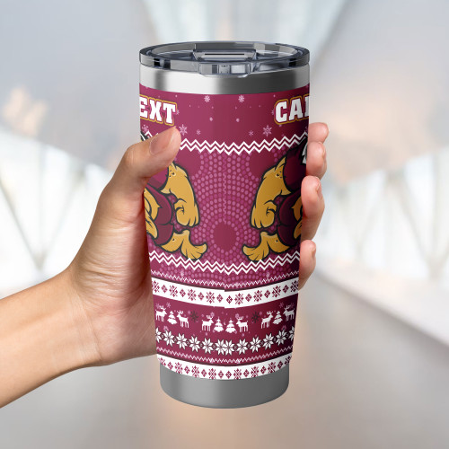 Queensland Cane Toads Tumbler - Ugly Xmas And Aboriginal Patterns For Die Hard Fan Queensland Cane Toads Tumbler - Ugly Xmas And Aboriginal Patterns For Die Hard Fan