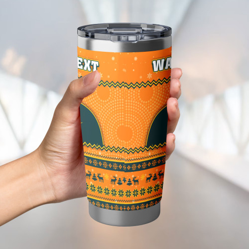 Australia Wallabies Tumbler - Ugly Xmas And Aboriginal Patterns For Die Hard Fan Australia Wallabies Tumbler - Ugly Xmas And Aboriginal Patterns For Die Hard Fan