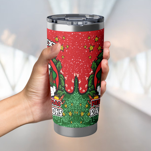 South Sydney Rabbitohs Tumbler - Merry Christmas Our Beloved Team With Aboriginal Dot Art Pattern South Sydney Rabbitohs Tumbler - Merry Christmas Our Beloved Team With Aboriginal Dot Art Pattern