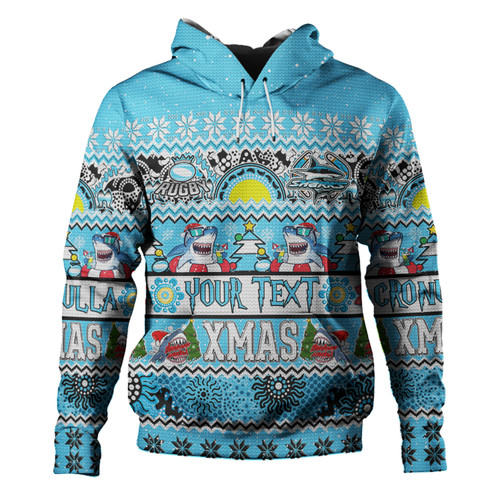 Cronulla-Sutherland Sharks Christmas Aboriginal Custom Hoodie - Indigenous Knitted Ugly Xmas Style Hoodie Cronulla-Sutherland Sharks Christmas Aboriginal Custom Hoodie - Indigenous Knitted Ugly Xmas Style Hoodie
