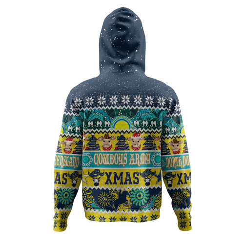 North Queensland Cowboys Christmas Aboriginal Custom Hoodie - Indigenous Knitted Ugly Xmas Style Hoodie North Queensland Cowboys Christmas Aboriginal Custom Hoodie - Indigenous Knitted Ugly Xmas Style Hoodie