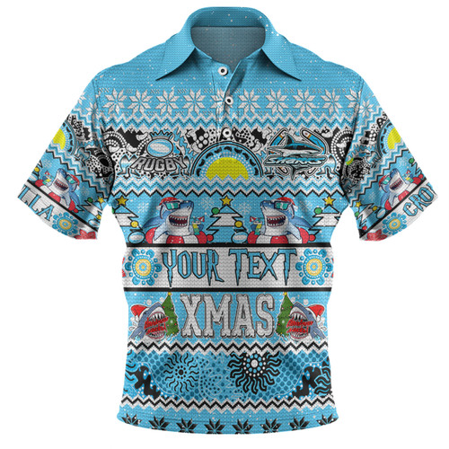 Cronulla-Sutherland Sharks Christmas Aboriginal Custom Polo Shirt - Indigenous Knitted Ugly Xmas Style Polo Shirt Cronulla-Sutherland Sharks Christmas Aboriginal Custom Polo Shirt - Indigenous Knitted Ugly Xmas Style Polo Shirt