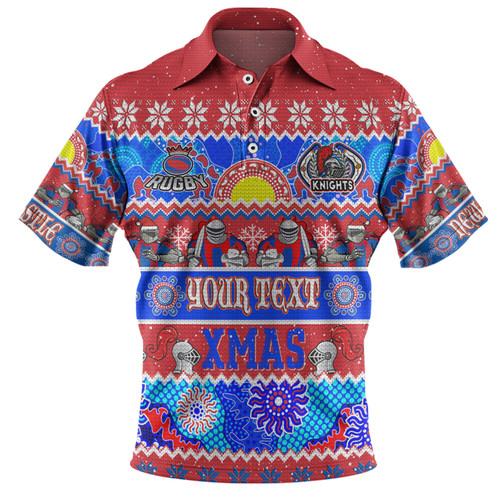 Newcastle Knights Christmas Aboriginal Custom Polo Shirt - Indigenous Knitted Ugly Xmas Style Polo Shirt Newcastle Knights Christmas Aboriginal Custom Polo Shirt - Indigenous Knitted Ugly Xmas Style Polo Shirt