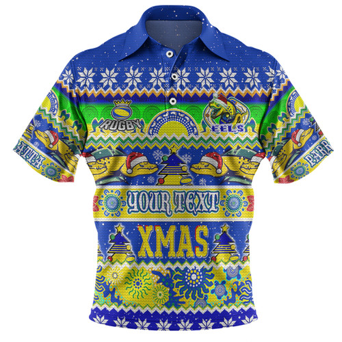 Parramatta Eels Christmas Aboriginal Custom Polo Shirt - Indigenous Knitted Ugly Xmas Style Polo Shirt Parramatta Eels Christmas Aboriginal Custom Polo Shirt - Indigenous Knitted Ugly Xmas Style Polo Shirt
