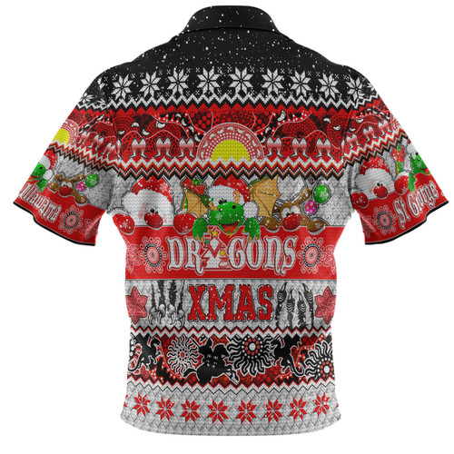 St. George Illawarra Dragons Christmas Aboriginal Custom Polo Shirt - Indigenous Knitted Ugly Xmas Style Polo Shirt St. George Illawarra Dragons Christmas Aboriginal Custom Polo Shirt - Indigenous Knitted Ugly Xmas Style Polo Shirt