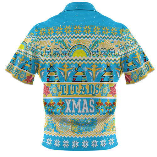 Gold Coast Titans Christmas Aboriginal Custom Polo Shirt - Indigenous Knitted Ugly Xmas Style Polo Shirt Gold Coast Titans Christmas Aboriginal Custom Polo Shirt - Indigenous Knitted Ugly Xmas Style Polo Shirt