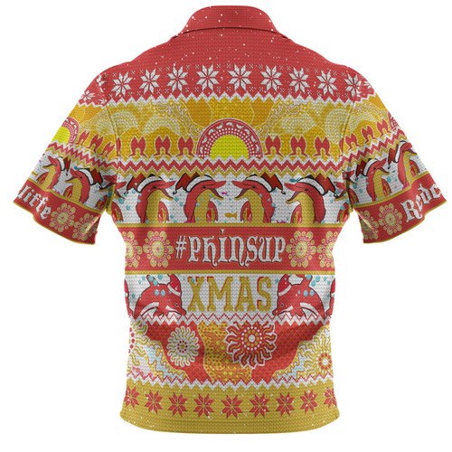 Redcliffe Dolphins Christmas Aboriginal Custom Polo Shirt - Indigenous Knitted Ugly Xmas Style Polo Shirt Redcliffe Dolphins Christmas Aboriginal Custom Polo Shirt - Indigenous Knitted Ugly Xmas Style Polo Shirt