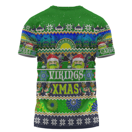 Canberra Raiders Christmas Aboriginal Custom T-shirt - Indigenous Knitted Ugly Xmas Style T-shirt Canberra Raiders Christmas Aboriginal Custom T-shirt - Indigenous Knitted Ugly Xmas Style T-shirt