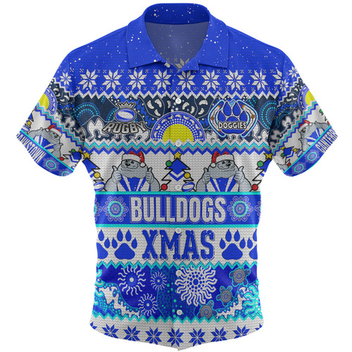Canterbury-Bankstown Bulldogs Christmas Aboriginal Custom Hawaiian Shirt - Indigenous Knitted Ugly Xmas Style Hawaiian Shirt Canterbury-Bankstown Bulldogs Christmas Aboriginal Custom Hawaiian Shirt - Indigenous Knitted Ugly Xmas Style Hawaiian Shirt