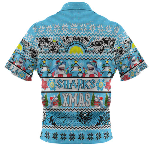 Cronulla-Sutherland Sharks Christmas Aboriginal Custom Hawaiian Shirt - Indigenous Knitted Ugly Xmas Style Hawaiian Shirt Cronulla-Sutherland Sharks Christmas Aboriginal Custom Hawaiian Shirt - Indigenous Knitted Ugly Xmas Style Hawaiian Shirt