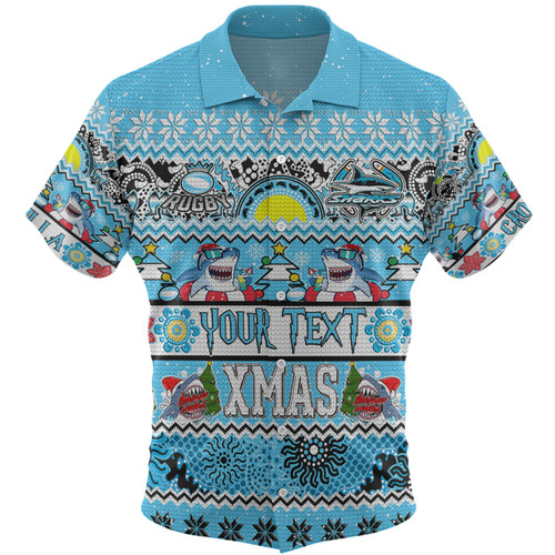 Cronulla-Sutherland Sharks Christmas Aboriginal Custom Hawaiian Shirt - Indigenous Knitted Ugly Xmas Style Hawaiian Shirt Cronulla-Sutherland Sharks Christmas Aboriginal Custom Hawaiian Shirt - Indigenous Knitted Ugly Xmas Style Hawaiian Shirt