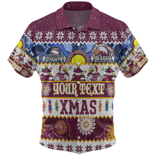 Manly Warringah Sea Eagles Christmas Aboriginal Custom Hawaiian Shirt - Indigenous Knitted Ugly Xmas Style Hawaiian Shirt Manly Warringah Sea Eagles Christmas Aboriginal Custom Hawaiian Shirt - Indigenous Knitted Ugly Xmas Style Hawaiian Shirt