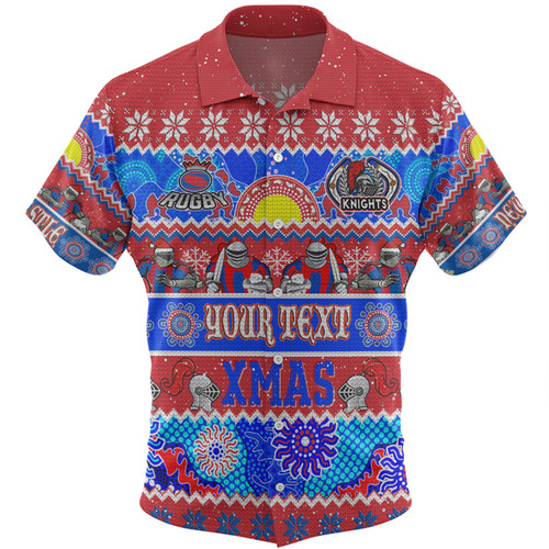 Newcastle Knights Christmas Aboriginal Custom Hawaiian Shirt - Indigenous Knitted Ugly Xmas Style Hawaiian Shirt Newcastle Knights Christmas Aboriginal Custom Hawaiian Shirt - Indigenous Knitted Ugly Xmas Style Hawaiian Shirt