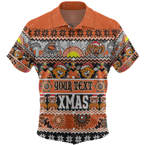 Wests Tigers Christmas Aboriginal Custom Hawaiian Shirt - Indigenous Knitted Ugly Xmas Style Hawaiian Shirt Wests Tigers Christmas Aboriginal Custom Hawaiian Shirt - Indigenous Knitted Ugly Xmas Style Hawaiian Shirt