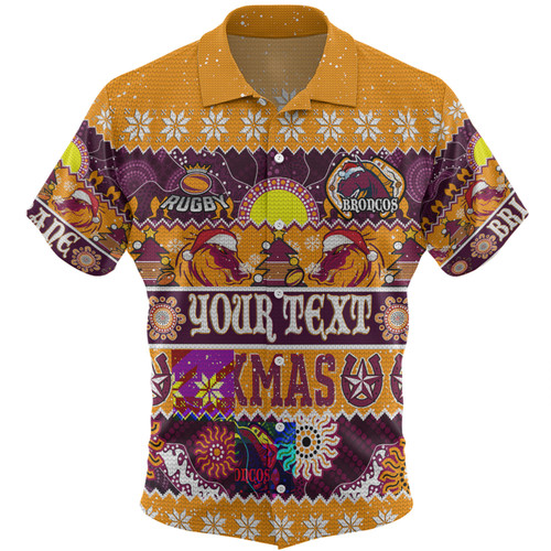 Brisbane Broncos Christmas Aboriginal Custom Hawaiian Shirt - Indigenous Knitted Ugly Xmas Style Hawaiian Shirt Brisbane Broncos Christmas Aboriginal Custom Hawaiian Shirt - Indigenous Knitted Ugly Xmas Style Hawaiian Shirt