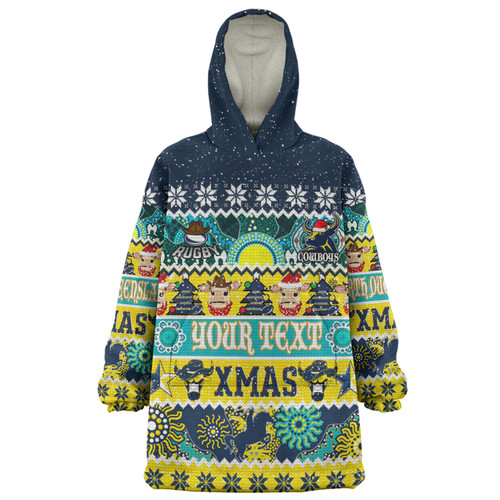 North Queensland Cowboys Christmas Aboriginal Custom Snug Hoodie - Indigenous Knitted Ugly Xmas Style Snug Hoodie North Queensland Cowboys Christmas Aboriginal Custom Snug Hoodie - Indigenous Knitted Ugly Xmas Style Snug Hoodie
