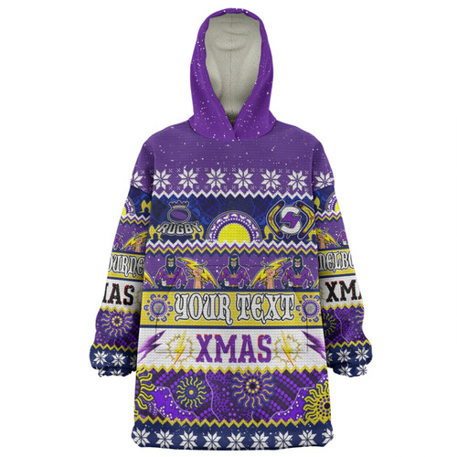 Melbourne Storm Christmas Aboriginal Custom Snug Hoodie - Indigenous Knitted Ugly Xmas Style Snug Hoodie Melbourne Storm Christmas Aboriginal Custom Snug Hoodie - Indigenous Knitted Ugly Xmas Style Snug Hoodie
