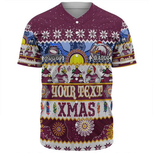 Manly Warringah Sea Eagles Christmas Aboriginal Custom Baseball Shirt - Indigenous Knitted Ugly Xmas Style Baseball Shirt Manly Warringah Sea Eagles Christmas Aboriginal Custom Baseball Shirt - Indigenous Knitted Ugly Xmas Style Baseball Shirt