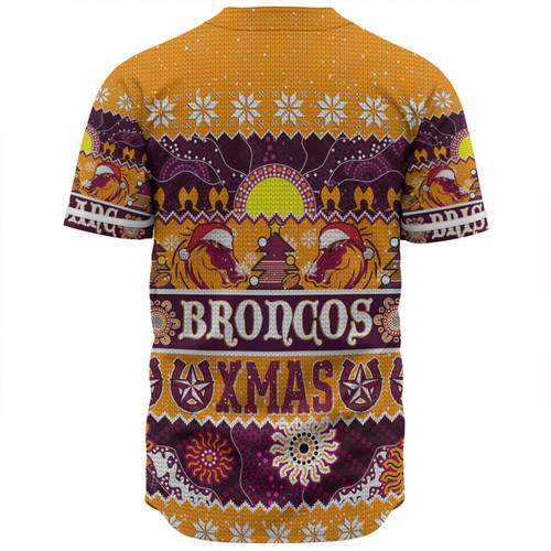 Brisbane Broncos Christmas Aboriginal Custom Baseball Shirt - Indigenous Knitted Ugly Xmas Style Baseball Shirt Brisbane Broncos Christmas Aboriginal Custom Baseball Shirt - Indigenous Knitted Ugly Xmas Style Baseball Shirt