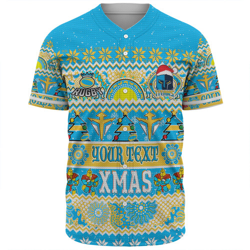 Gold Coast Titans Christmas Aboriginal Custom Baseball Shirt - Indigenous Knitted Ugly Xmas Style Baseball Shirt Gold Coast Titans Christmas Aboriginal Custom Baseball Shirt - Indigenous Knitted Ugly Xmas Style Baseball Shirt