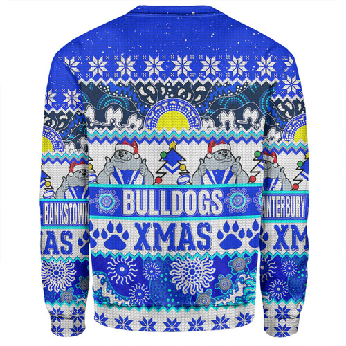 Canterbury-Bankstown Bulldogs Christmas Aboriginal Custom Sweatshirt - Indigenous Knitted Ugly Xmas Style Sweatshirt Canterbury-Bankstown Bulldogs Christmas Aboriginal Custom Sweatshirt - Indigenous Knitted Ugly Xmas Style Sweatshirt
