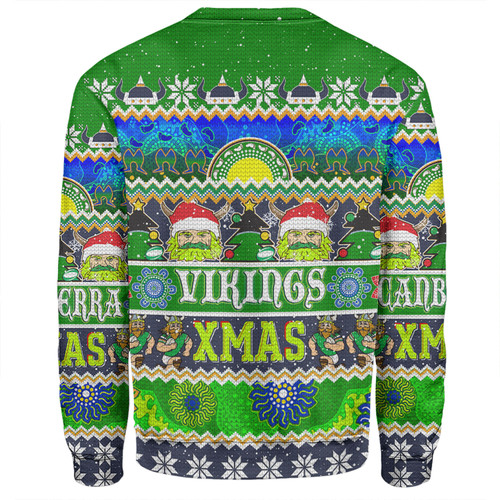 Canberra Raiders Christmas Aboriginal Custom Sweatshirt - Indigenous Knitted Ugly Xmas Style Sweatshirt Canberra Raiders Christmas Aboriginal Custom Sweatshirt - Indigenous Knitted Ugly Xmas Style Sweatshirt