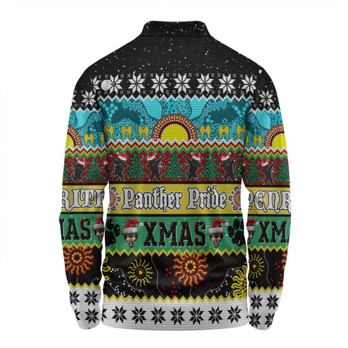 Penrith Panthers Christmas Aboriginal Custom Long Sleeve Polo Shirt - Indigenous Knitted Ugly Xmas Style Long Sleeve Polo Shirt Penrith Panthers Christmas Aboriginal Custom Long Sleeve Polo Shirt - Indigenous Knitted Ugly Xmas Style Long Sleeve Polo Shirt