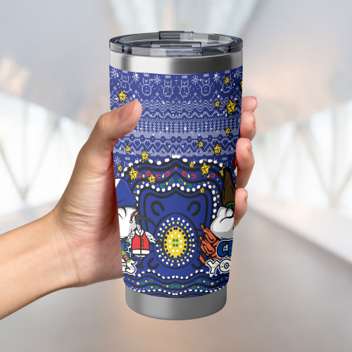 Canterbury-Bankstown Bulldogs Tumbler - Christmas Knit Patterns Vintage Jersey Ugly