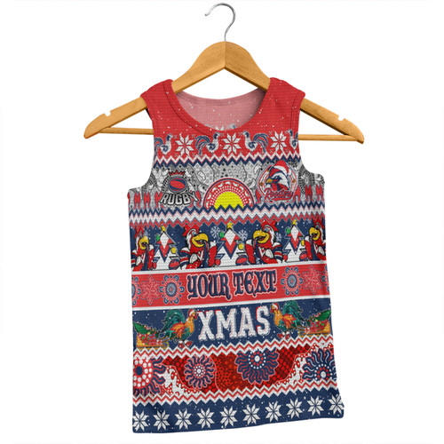 Sydney Roosters Christmas Aboriginal Custom Men Singlet - Indigenous Knitted Ugly Xmas Style Men Singlet Sydney Roosters Christmas Aboriginal Custom Men Singlet - Indigenous Knitted Ugly Xmas Style Men Singlet
