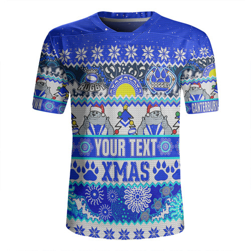 Canterbury-Bankstown Bulldogs Christmas Aboriginal Custom Rugby Jersey - Indigenous Knitted Ugly Xmas Style Rugby Jersey Canterbury-Bankstown Bulldogs Christmas Aboriginal Custom Rugby Jersey - Indigenous Knitted Ugly Xmas Style Rugby Jersey