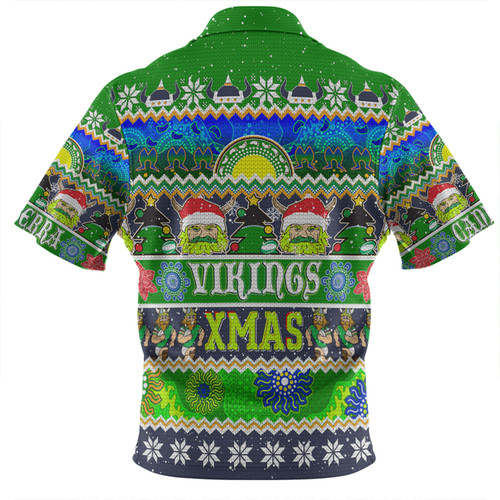 Canberra Raiders Christmas Aboriginal Custom Zip Polo Shirt - Indigenous Knitted Ugly Xmas Style Zip Polo Shirt Canberra Raiders Christmas Aboriginal Custom Zip Polo Shirt - Indigenous Knitted Ugly Xmas Style Zip Polo Shirt