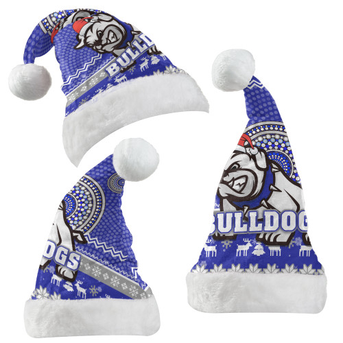 Canterbury-Bankstown Bulldogs Christmas Hat - Ugly Xmas And Aboriginal Patterns For Die Hard Fan Canterbury-Bankstown Bulldogs Christmas Hat - Ugly Xmas And Aboriginal Patterns For Die Hard Fan
