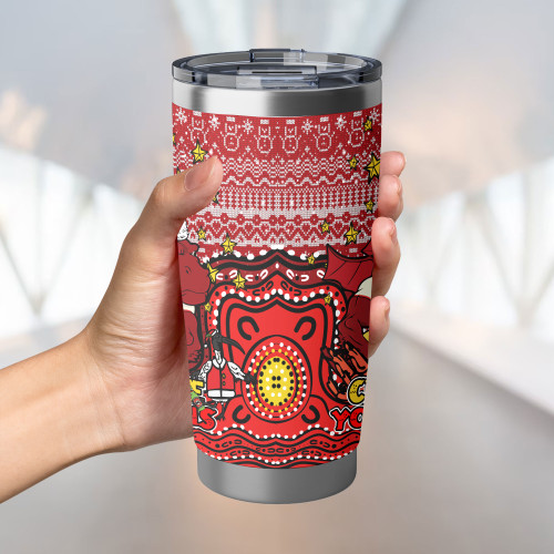 St. George Illawarra Dragons Tumbler - Christmas Knit Patterns Vintage Jersey Ugly