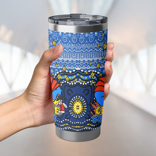 Gold Coast Titans Tumbler - Christmas Knit Patterns Vintage Jersey Ugly