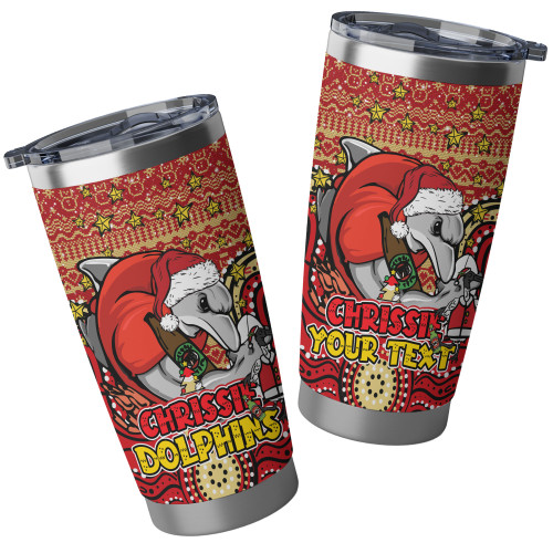 Redcliffe Dolphins Tumbler - Christmas Knit Patterns Vintage Jersey Ugly Redcliffe Dolphins Tumbler - Christmas Knit Patterns Vintage Jersey Ugly
