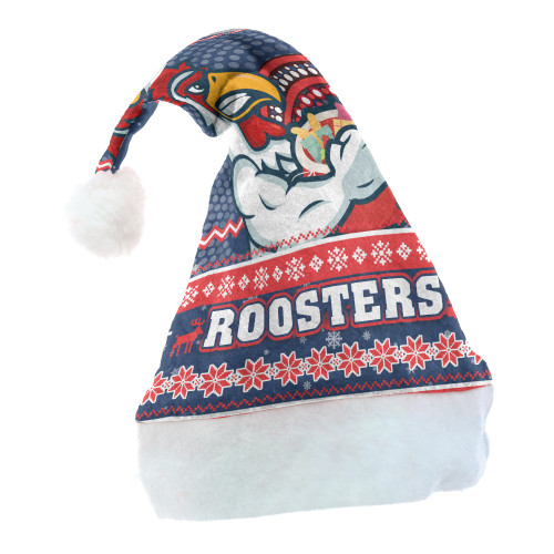 Sydney Roosters Christmas Hat - Ugly Xmas And Aboriginal Patterns For Die Hard Fan