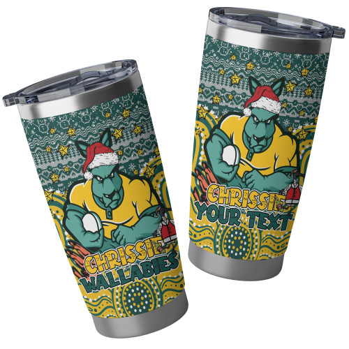 Australia Wallabies Tumbler - Christmas Knit Patterns Vintage Jersey Ugly Australia Wallabies Tumbler - Christmas Knit Patterns Vintage Jersey Ugly