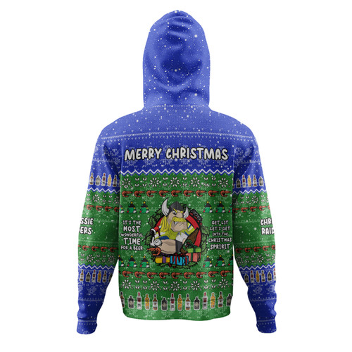 Canberra Raiders Christmas Custom Hoodie - Chrissie Spirit Hoodie Canberra Raiders Christmas Custom Hoodie - Chrissie Spirit Hoodie