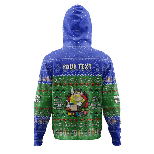 Canberra Raiders Christmas Custom Hoodie - Chrissie Spirit Hoodie Canberra Raiders Christmas Custom Hoodie - Chrissie Spirit Hoodie