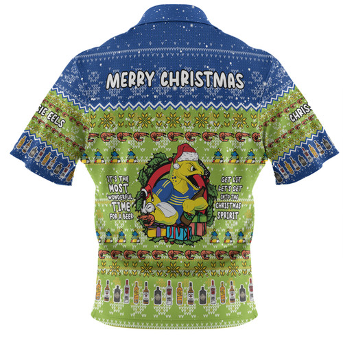 Parramatta Eels Christmas Custom Polo Shirt - Chrissie Spirit Polo Shirt Parramatta Eels Christmas Custom Polo Shirt - Chrissie Spirit Polo Shirt