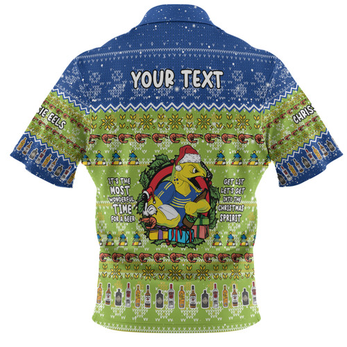 Parramatta Eels Christmas Custom Polo Shirt - Chrissie Spirit Polo Shirt Parramatta Eels Christmas Custom Polo Shirt - Chrissie Spirit Polo Shirt