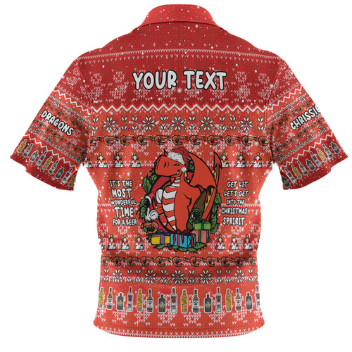 St. George Illawarra Dragons Christmas Custom Polo Shirt - Chrissie Spirit Polo Shirt St. George Illawarra Dragons Christmas Custom Polo Shirt - Chrissie Spirit Polo Shirt
