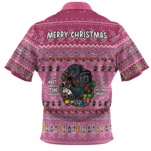 Penrith Panthers Christmas Custom Hawaiian Shirt - Chrissie Spirit Hawaiian Shirt Penrith Panthers Christmas Custom Hawaiian Shirt - Chrissie Spirit Hawaiian Shirt