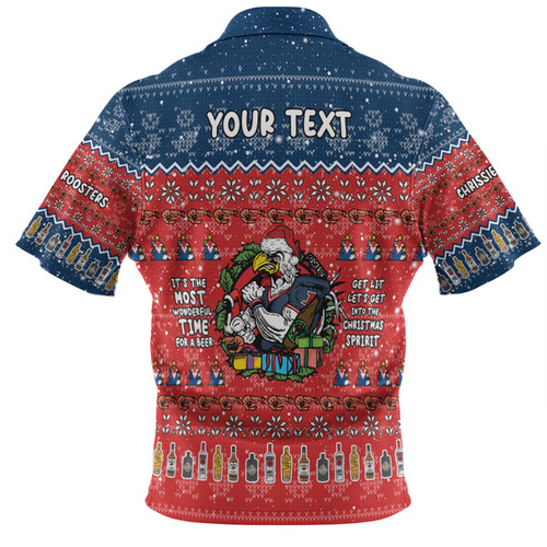 Sydney Roosters Christmas Custom Hawaiian Shirt - Chrissie Spirit Hawaiian Shirt Sydney Roosters Christmas Custom Hawaiian Shirt - Chrissie Spirit Hawaiian Shirt